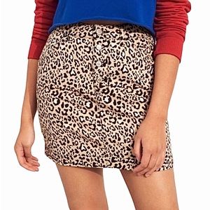 Hollister Cheetah Print High Rise Skirt